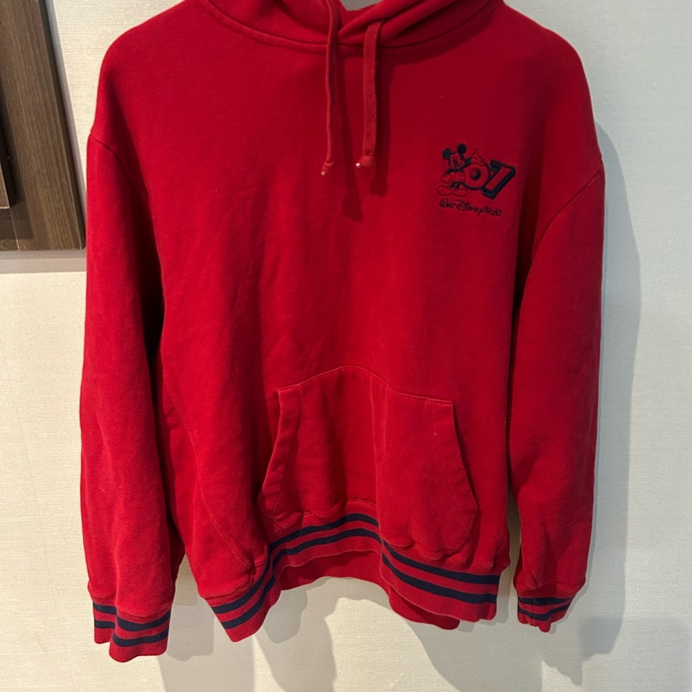 Disney Red Pullover Sweater with Hood